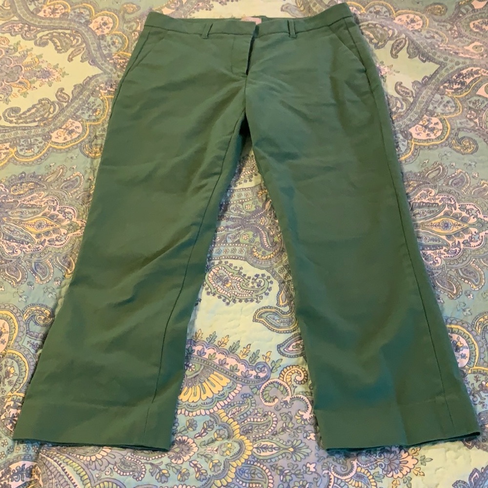 COPY - Gap tailored crop pants green size 6P